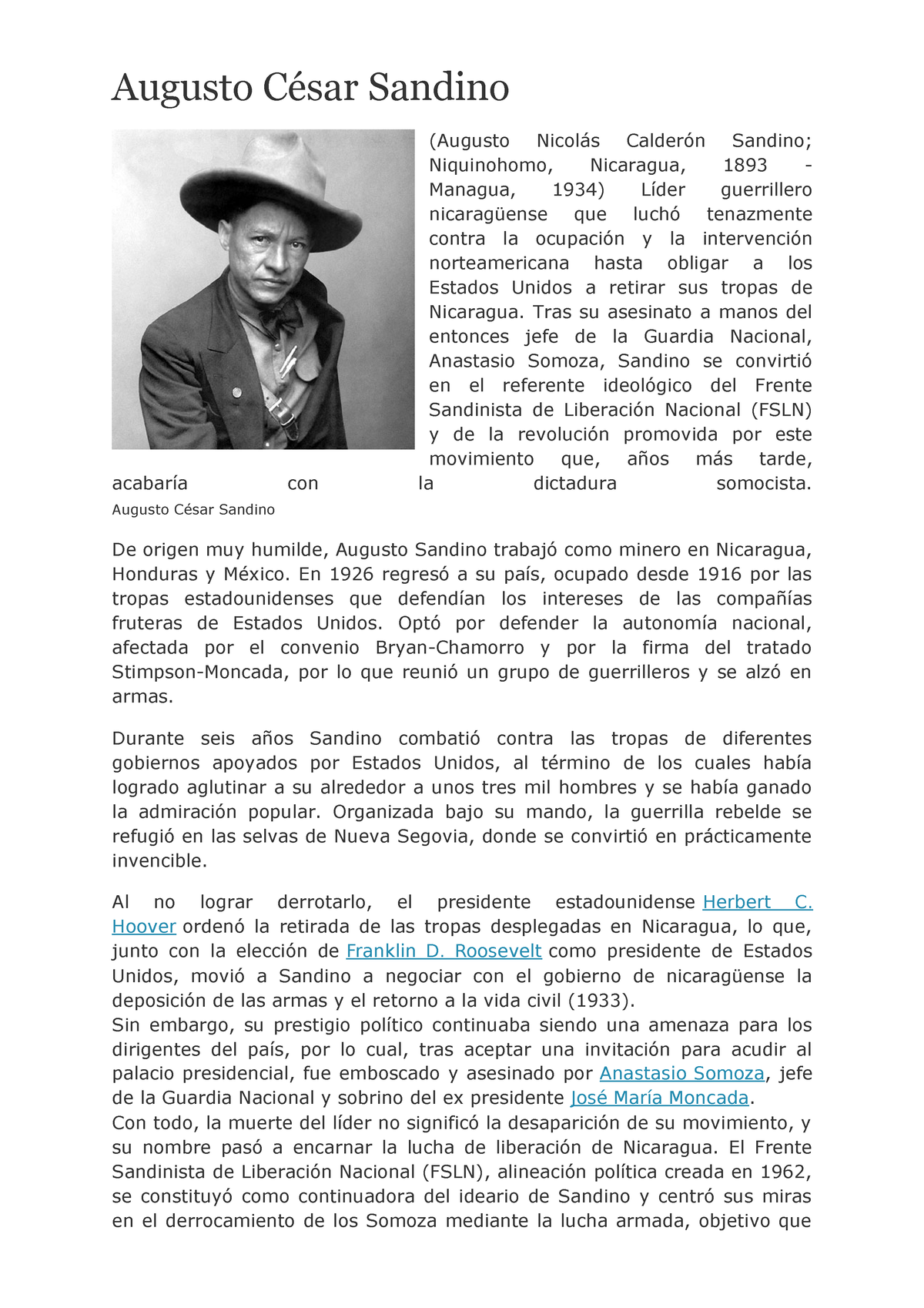 Augusto César Sandino Augusto César Sandino Augusto Nicolás Calderón Sandino Niquinohomo 4448