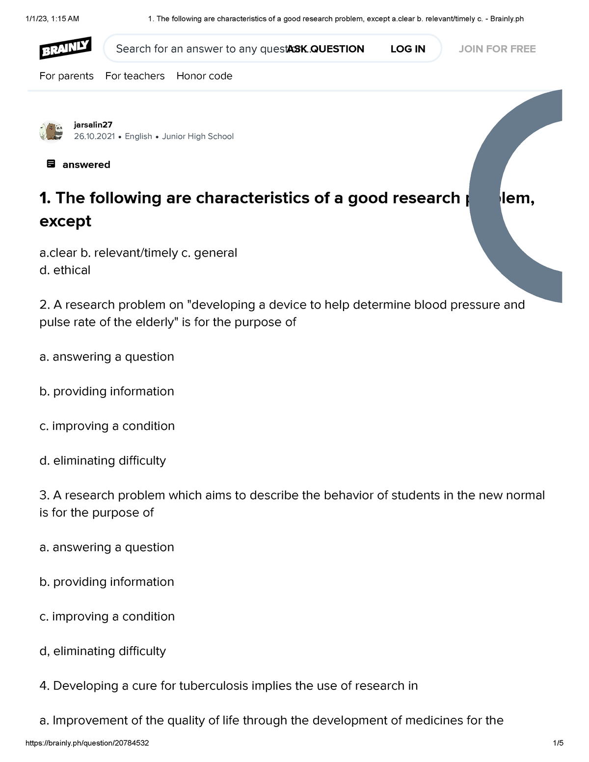 good research questions have the following characteristics except