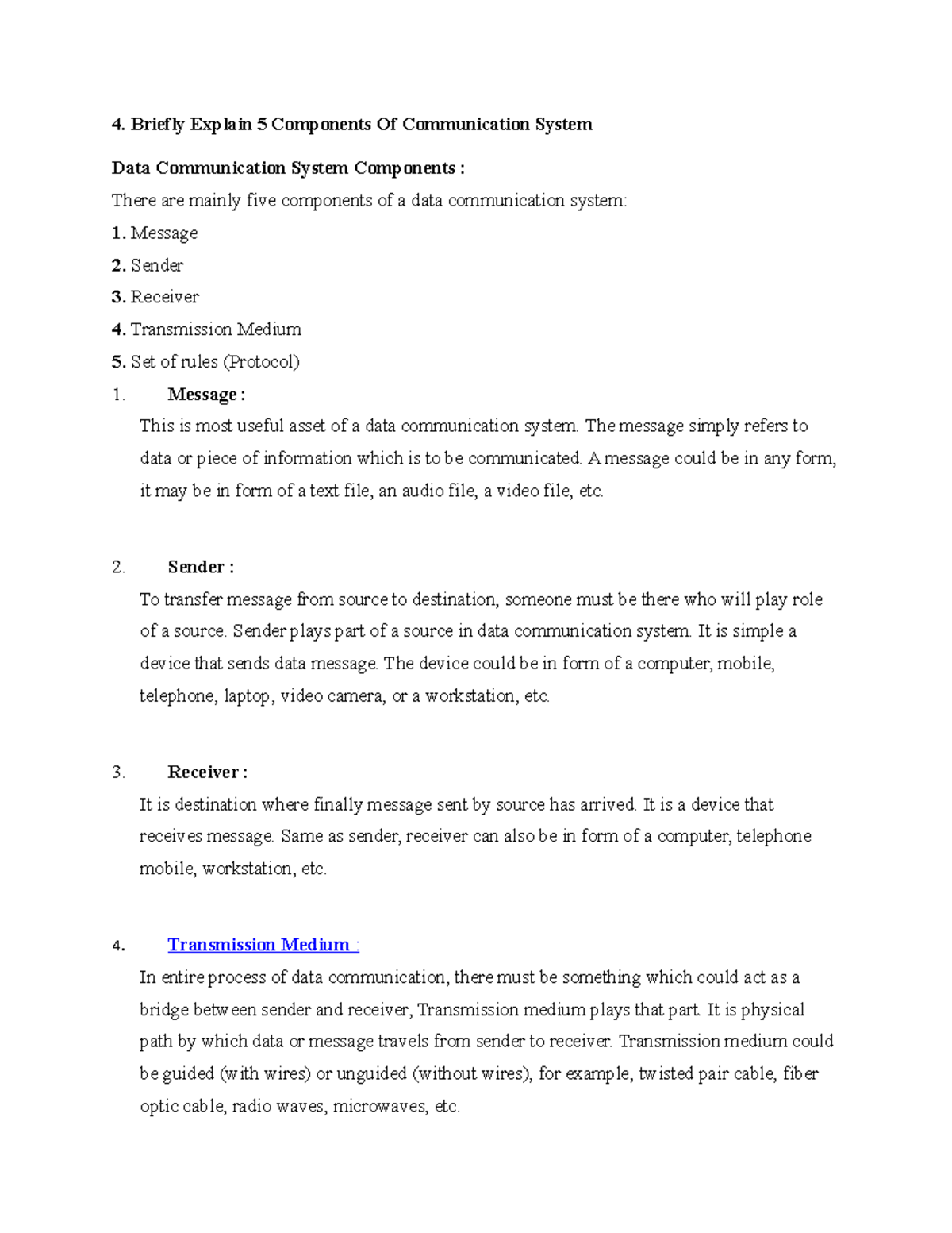 State Components Of Communication