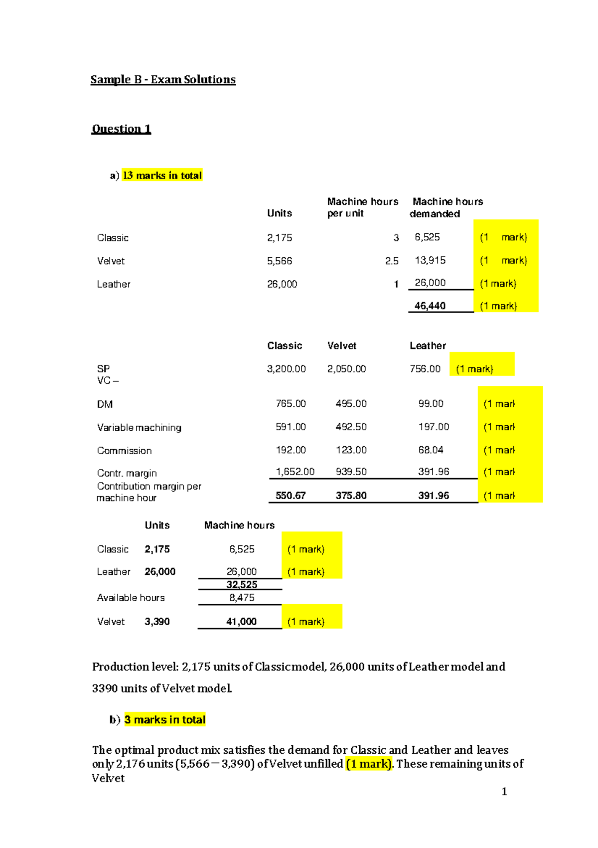 Sample B Exam Solutions - ACF2200 - Monash - Studocu