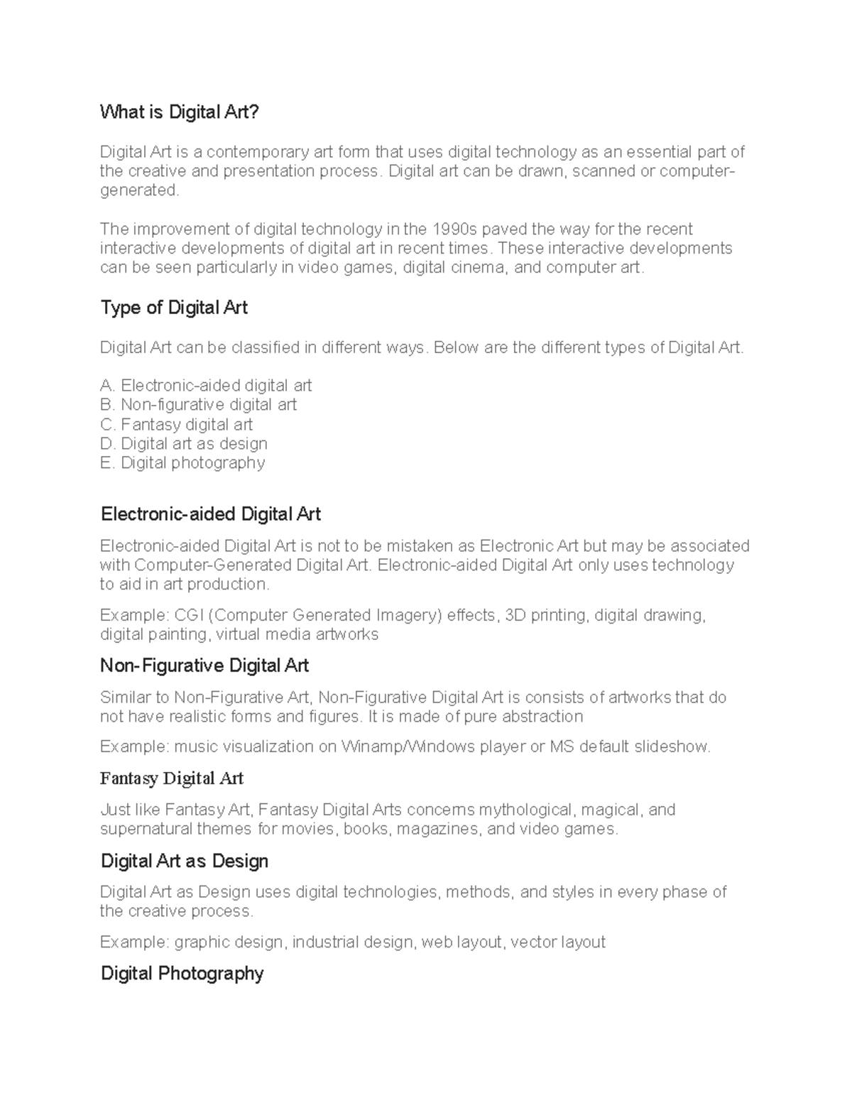 What is Digital Art none What is Digital Art? Digital Art is a