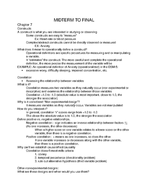 research methods study notes