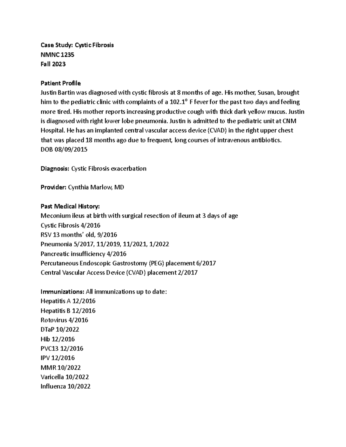 case study cystic fibrosis and the cell membrane