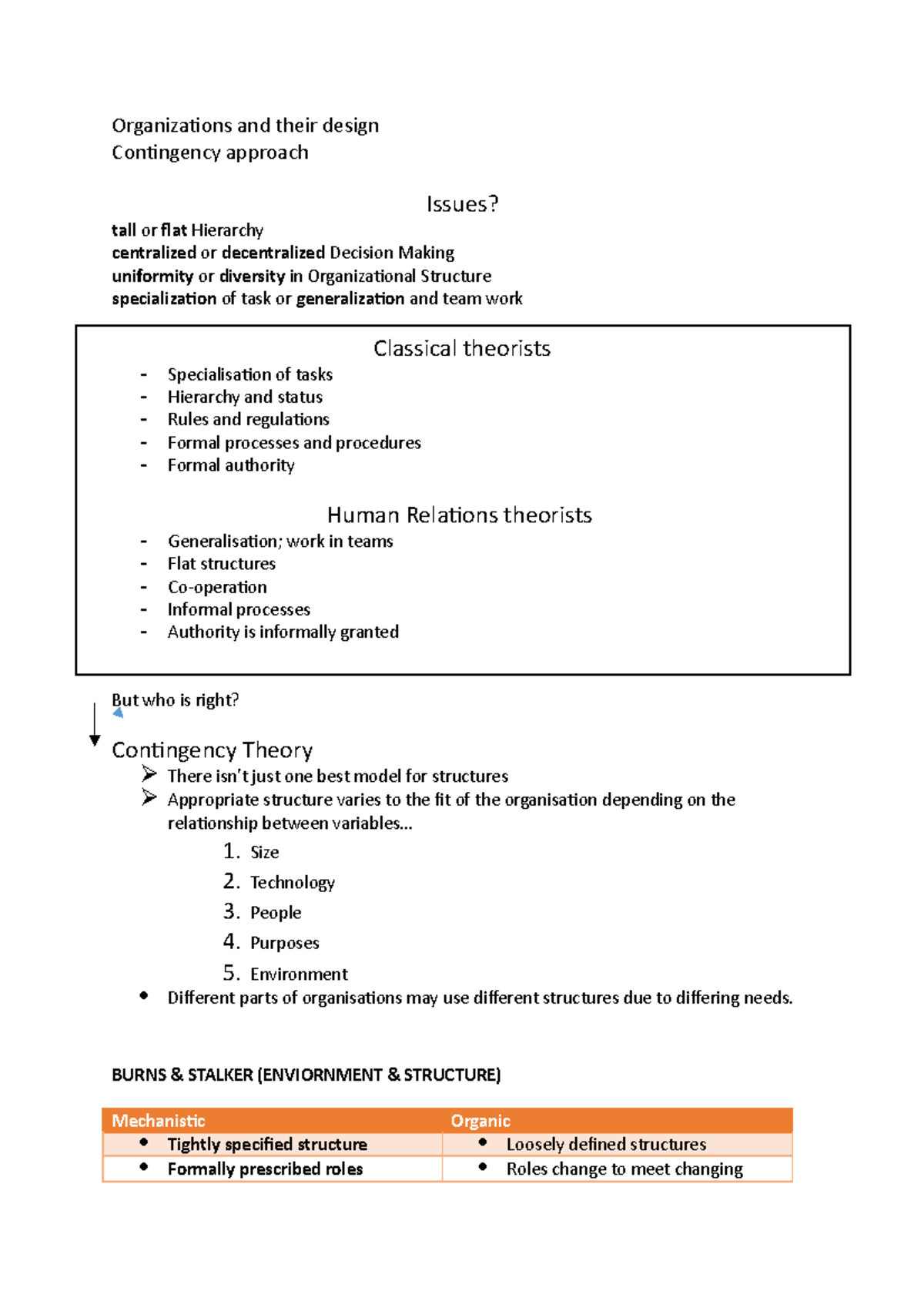 Organizations and their design - Organizations and their design ...