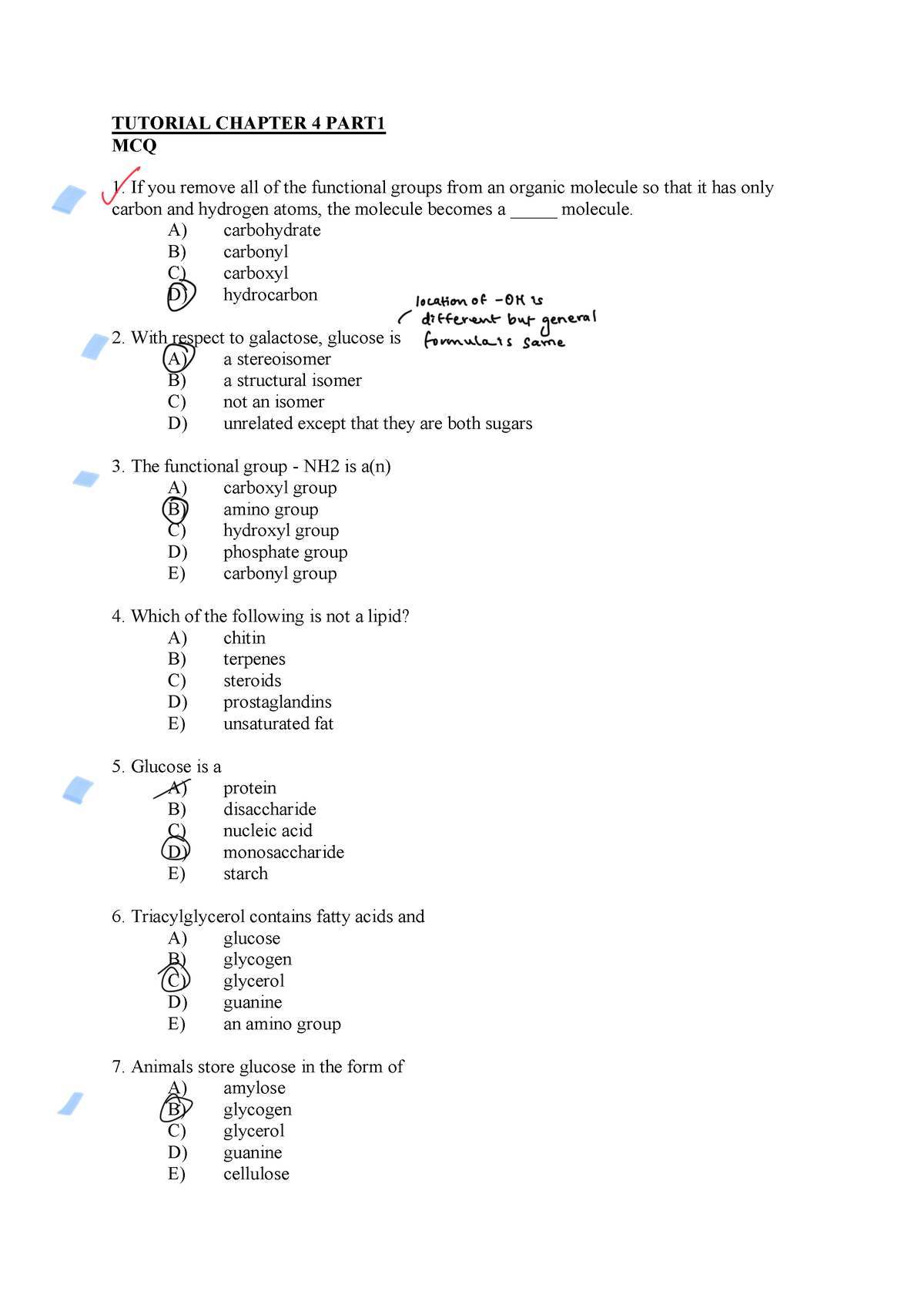 Tutorial Chapter 4 P1 - Bpbub - TUTORIAL CHAPTER 4 PART MCQ If You ...