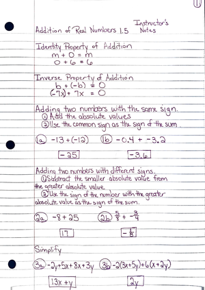 2.1 Instructor’s Notes for Students - MAT-110 - Studocu