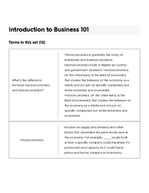 Intro To Business Exam 1 Flashcards Quizlet - Intro To Business Exam 1 ...