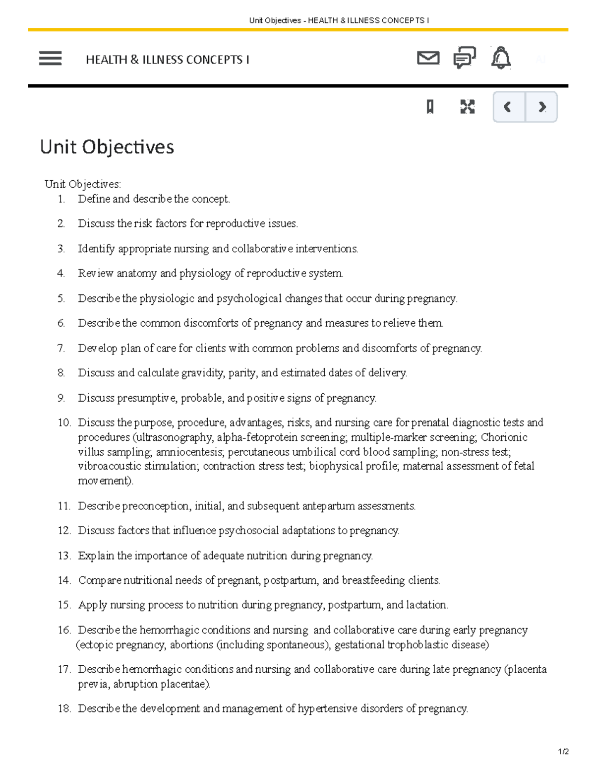 1210 wk3 repro - Summer '22 - week objectives - Unit Objectives ...