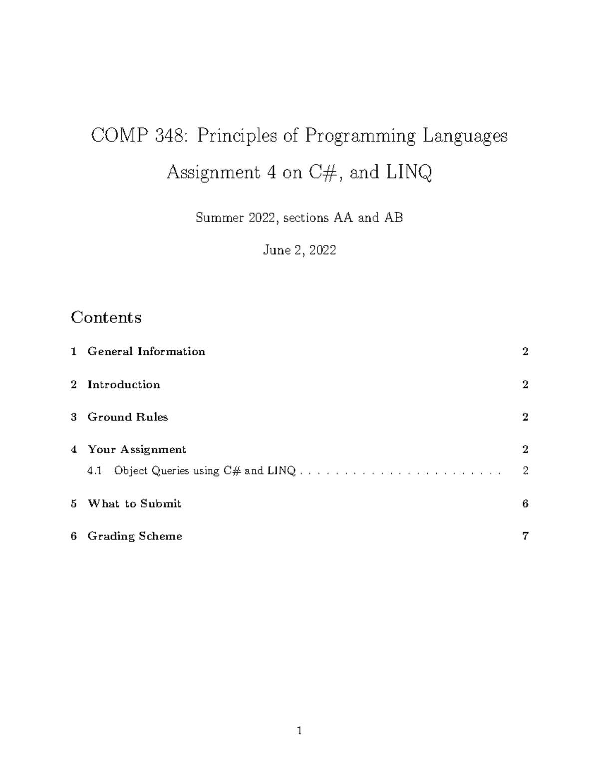 Comp348.S22.a04 - Ass4 - COMP 348: Principles Of Programming Languages ...