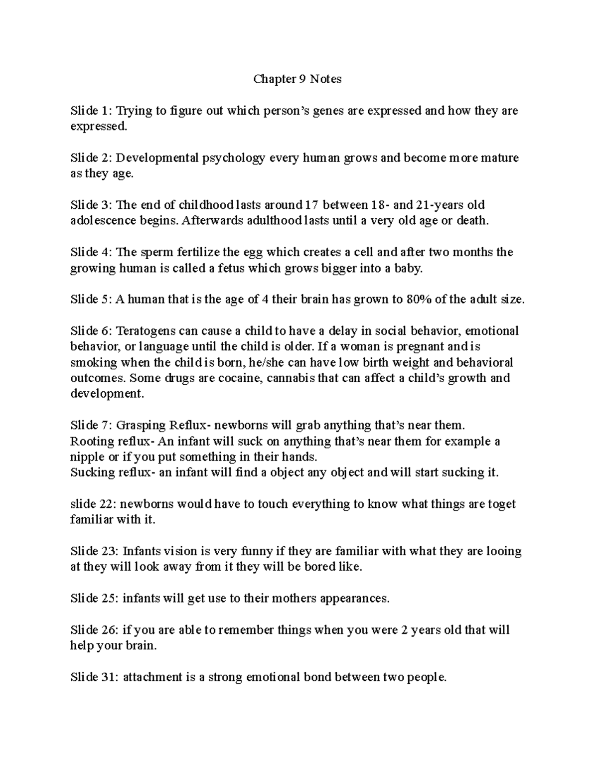 Chapter 9 Notes - Chapter 9 Notes Slide 1: Trying to figure out which ...