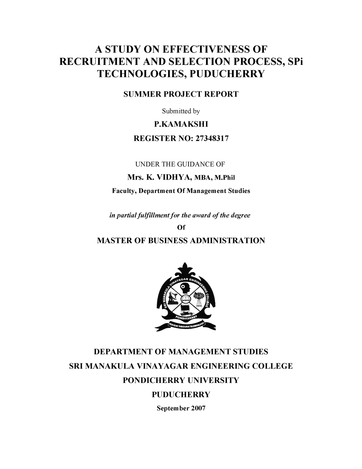 literature review of effectiveness of recruitment and selection process