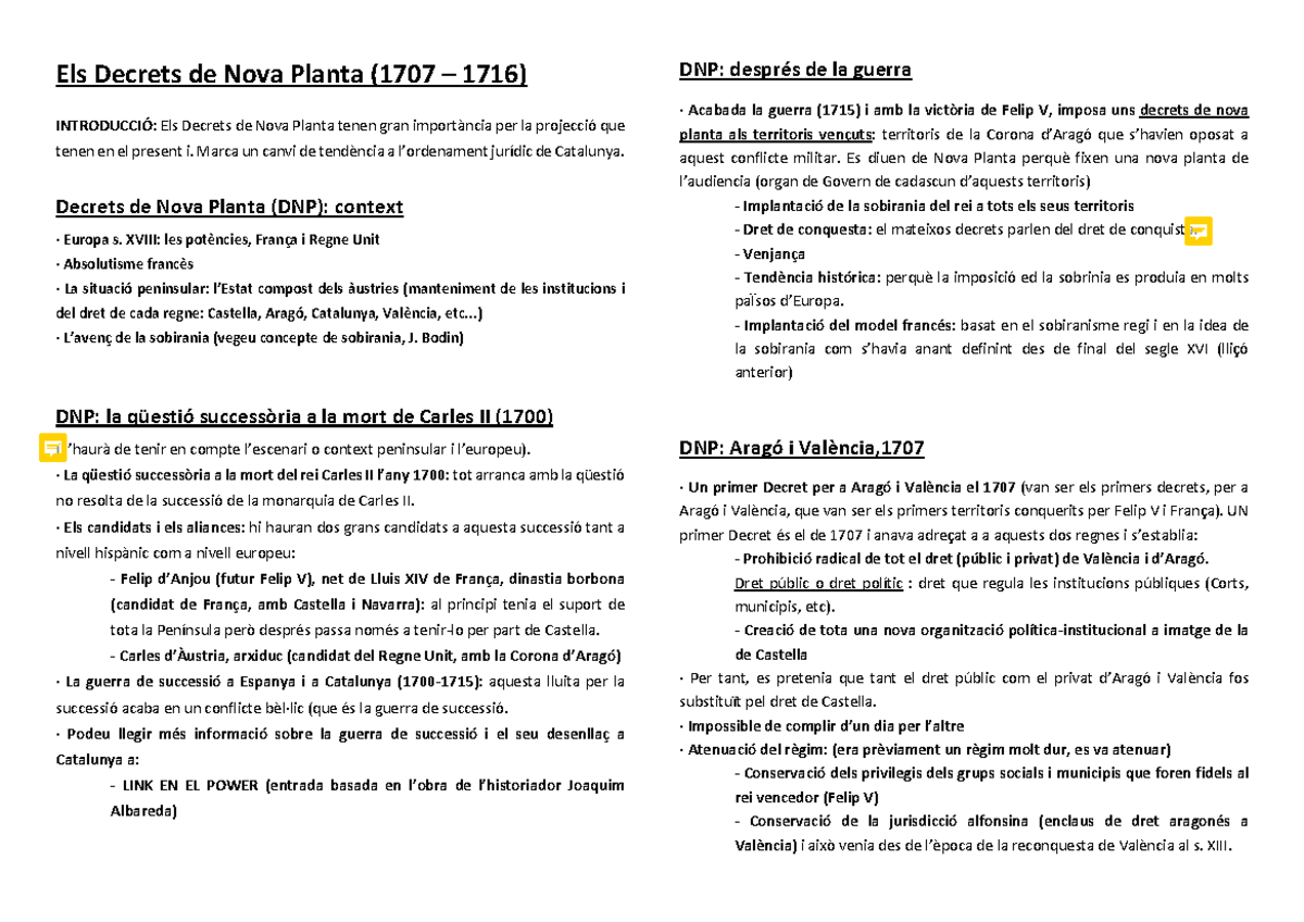 Els Decrets de Nova Planta a la peninsula Els Decrets de Nova Planta (1707 1716) INTRODUCCIÓ Els Decrets de Nova Planta a la peninsula Els Decrets de Nova Planta (1707 1716) INTRODUCCIÓ