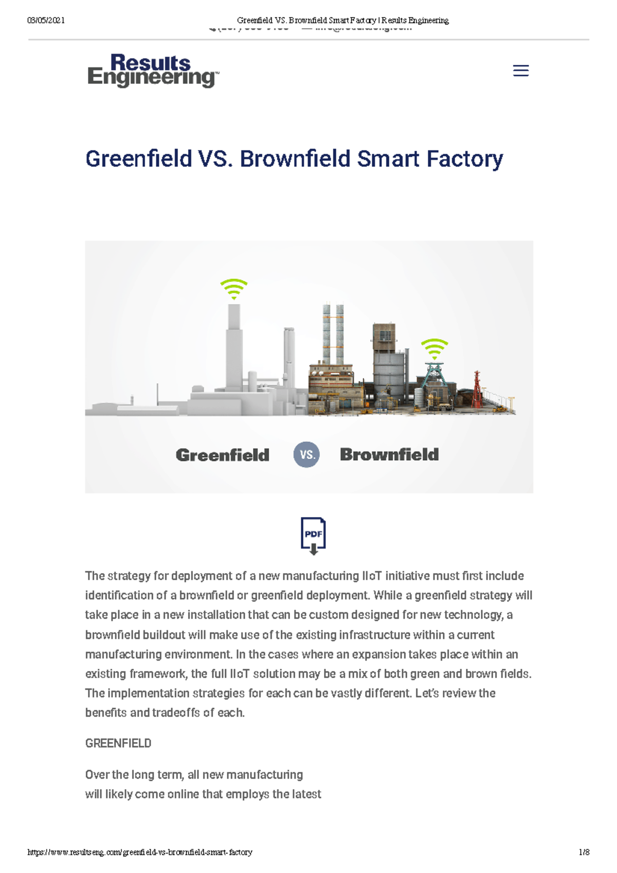 Building a new smart factory vs upgrading a legacy factory Greenfield