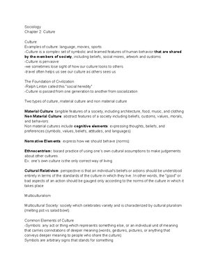 Chapter 4 Social Structure and Social Interaction - Chapter 4: Social ...