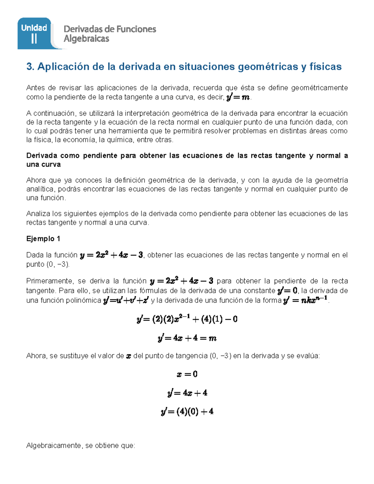 Aplicaci N De La Derivada En Situaciones Geom Tricas Y F Sicas Aplicaci N De La Derivada En