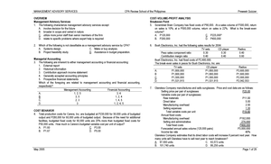 Chapter 8 The Master Budget - Chapter 8—The Master Budget LEARNING ...