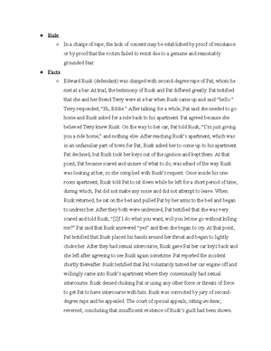 Criminal Law 2022- Rusk v. State - Rule In Maryland, a conviction of ...