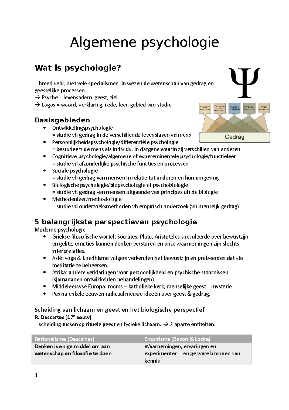 Algemene Psychologie Word - Algemene Psychologie Wat Is Psychologie ...