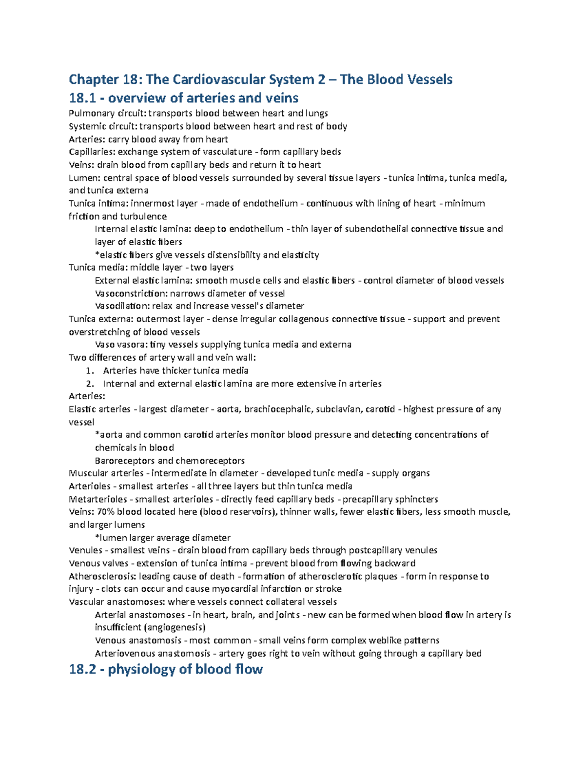 Chapter 18 - The Cardiovascular System 2 - Chapter 18: The ...