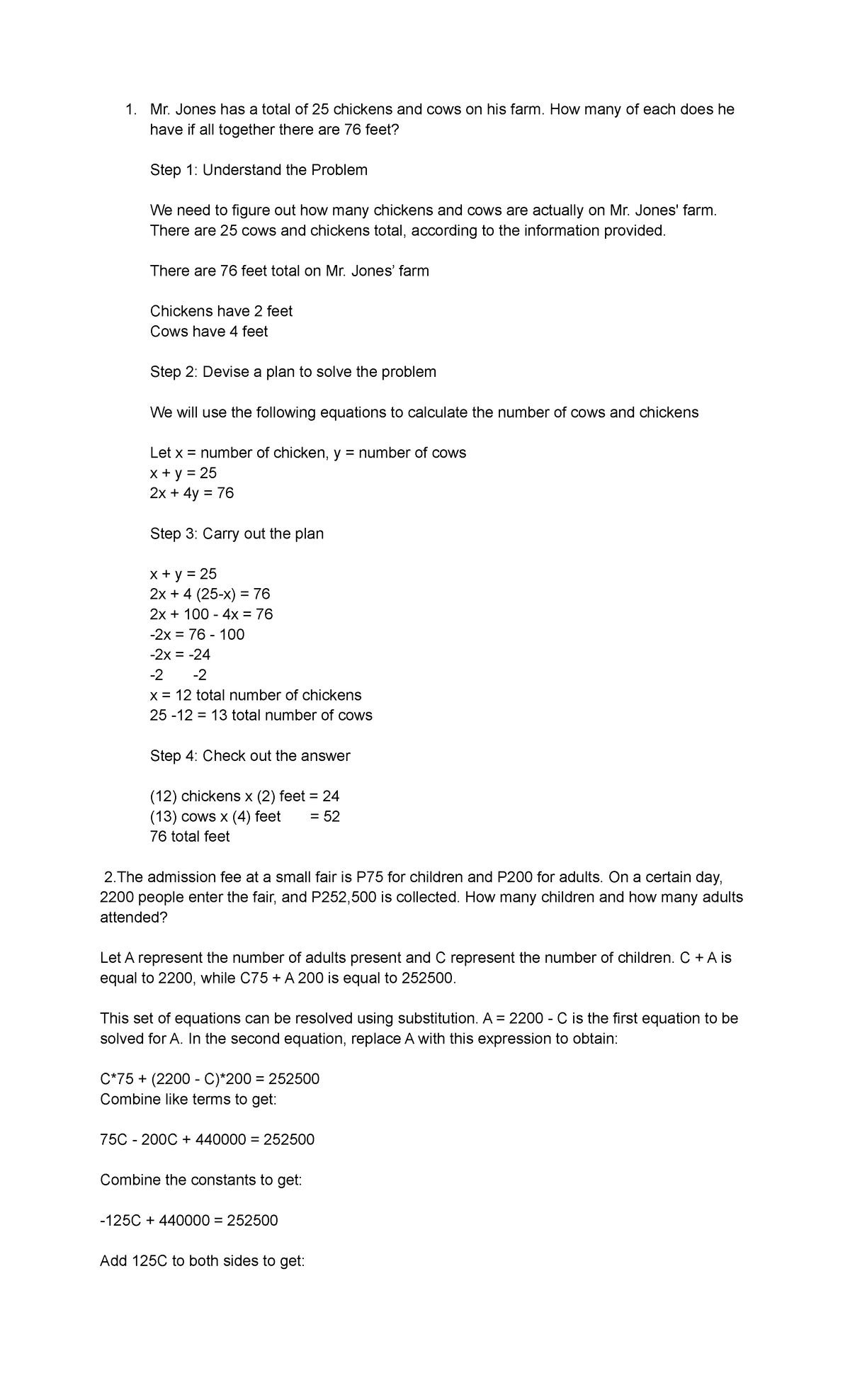 M3 Check in Activity 2 Hope this help Mr. Jones has a total of