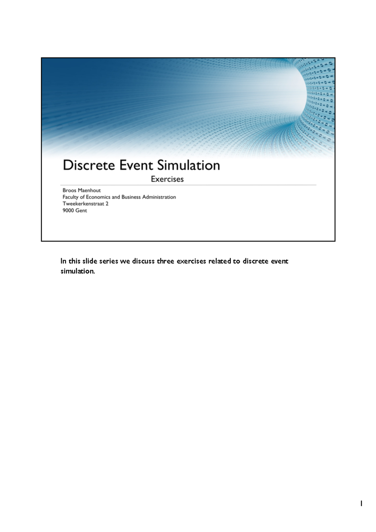 6c 03-18 Discrete Event Systems - Exercises (Solutions - with notes ...