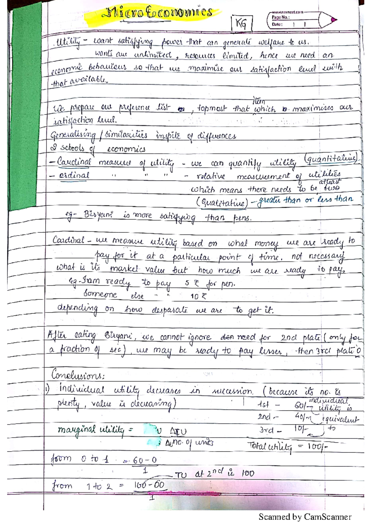 Microeconomics(notes) - Economics - Studocu