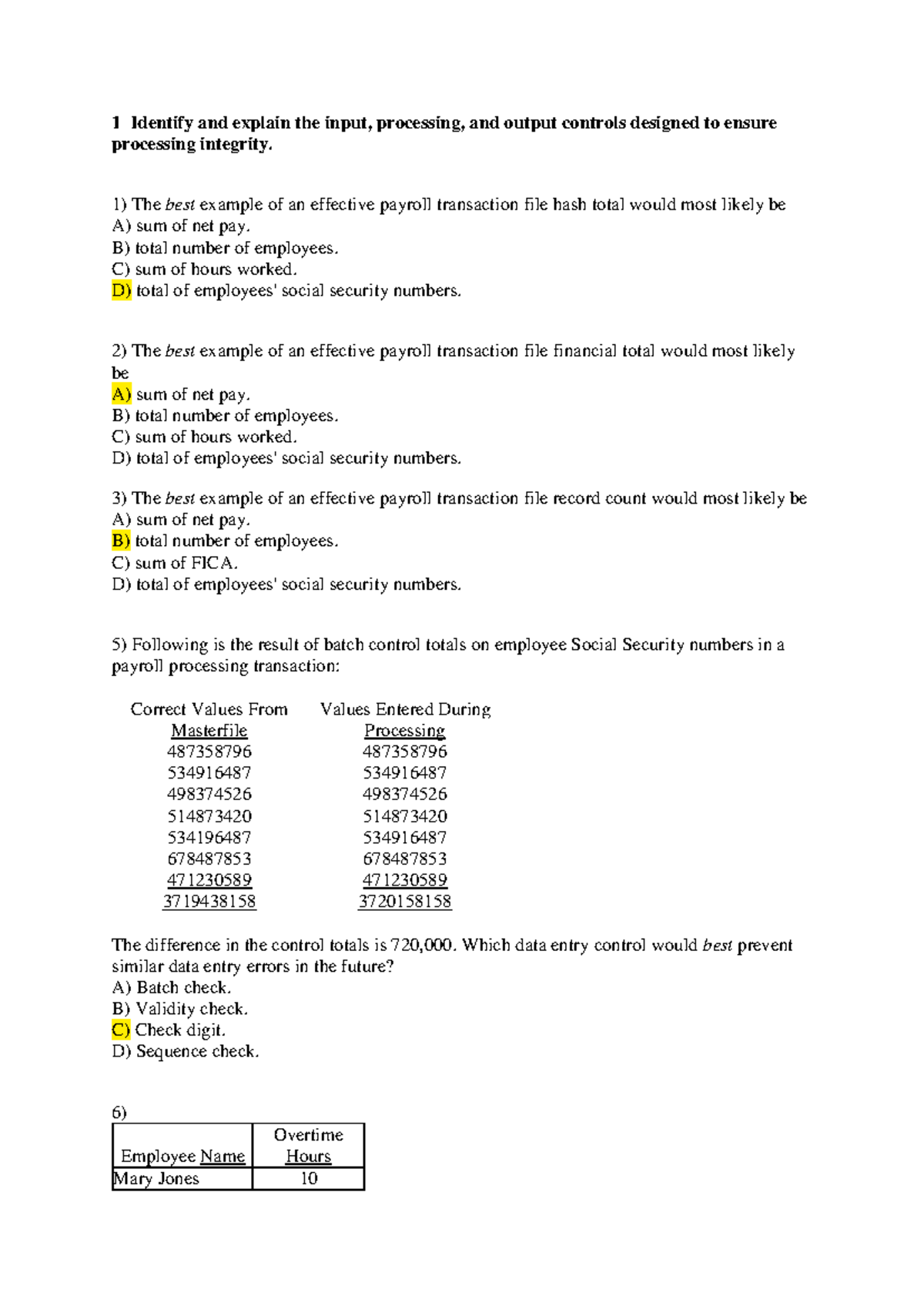 05 - Part 3- Processing Integrity and Availability Control - 1 Identify ...
