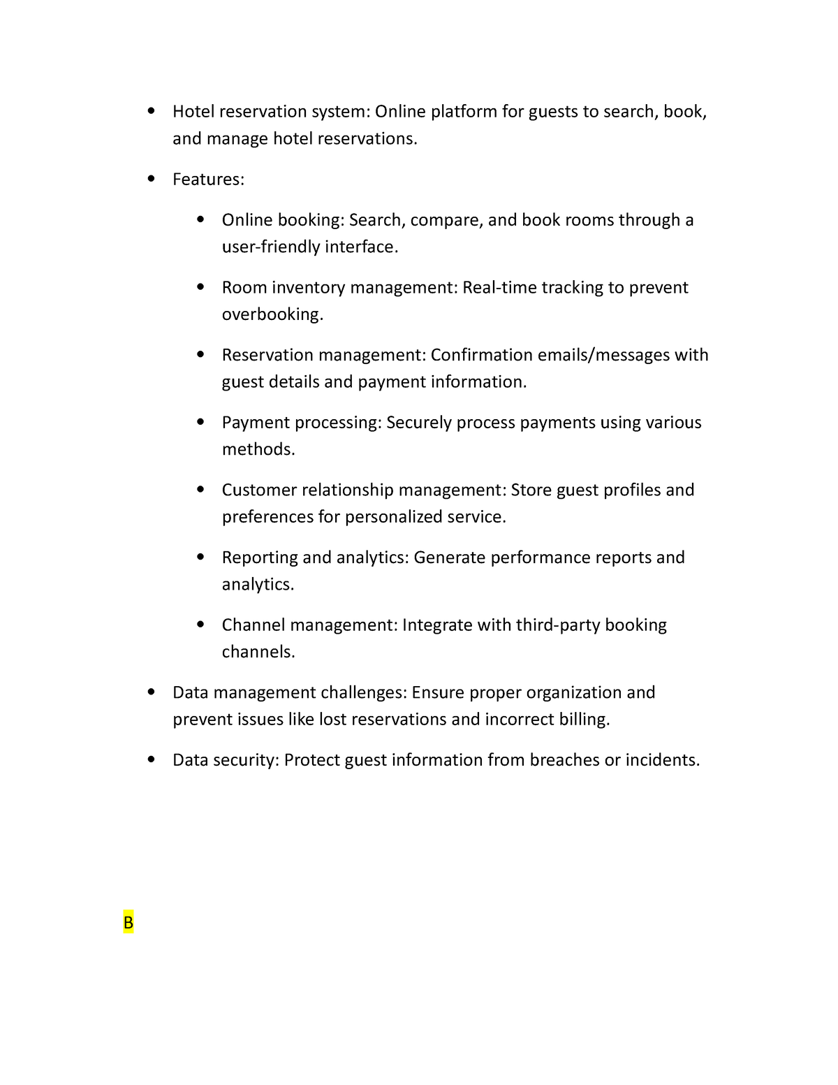 literature review on online hotel reservation system