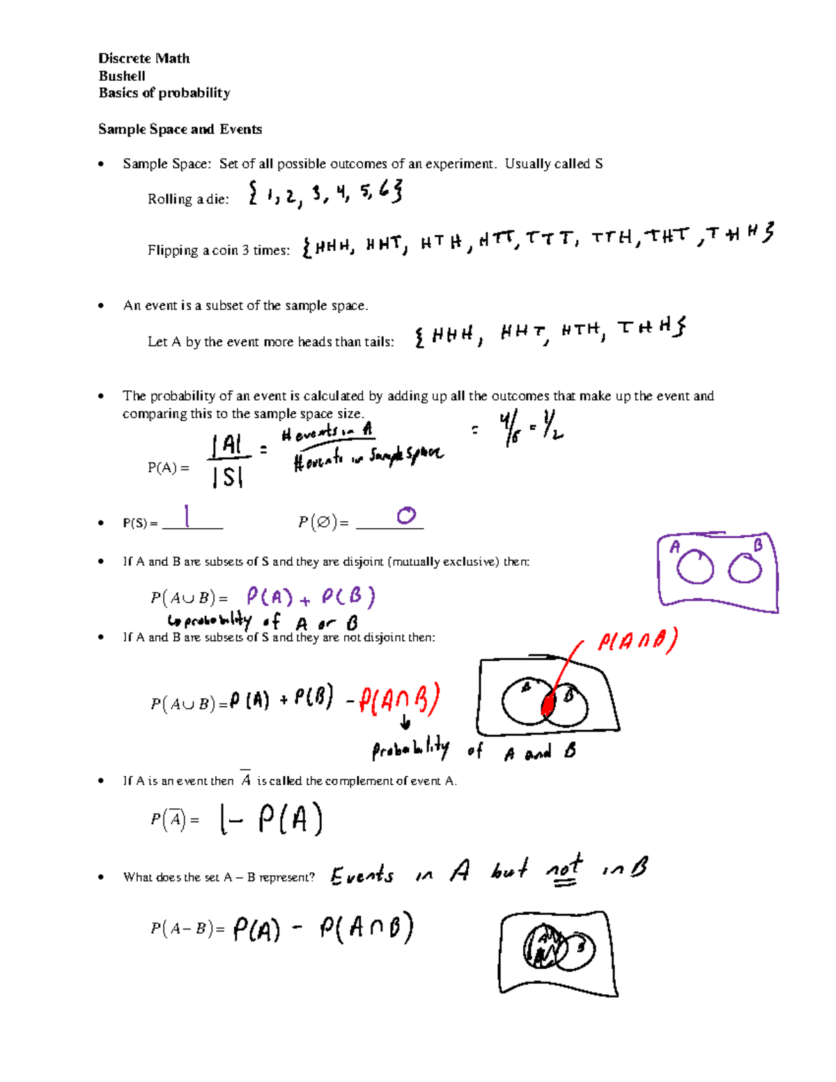 01 6.1 And 6.2 Day 1 Solutions - Discrete Math Bushell Basics Of ...