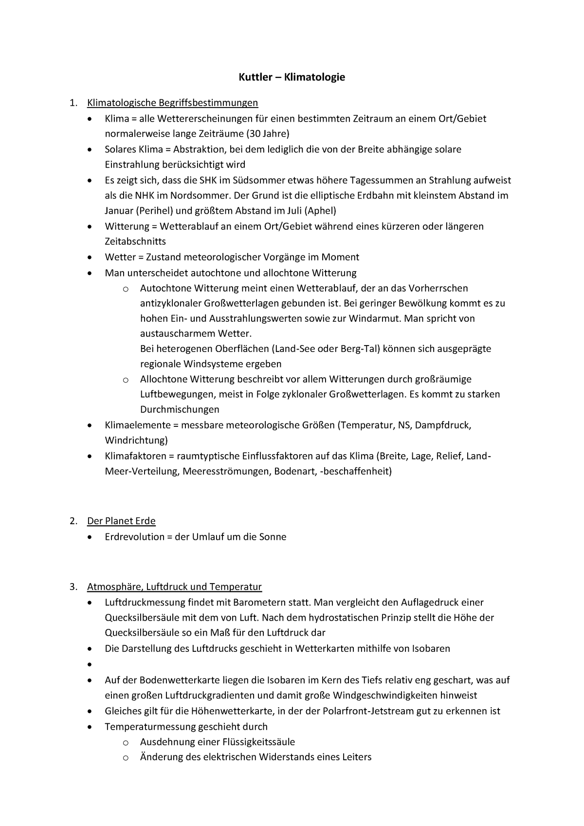 Klimatologie grundriss allgemeine geographie