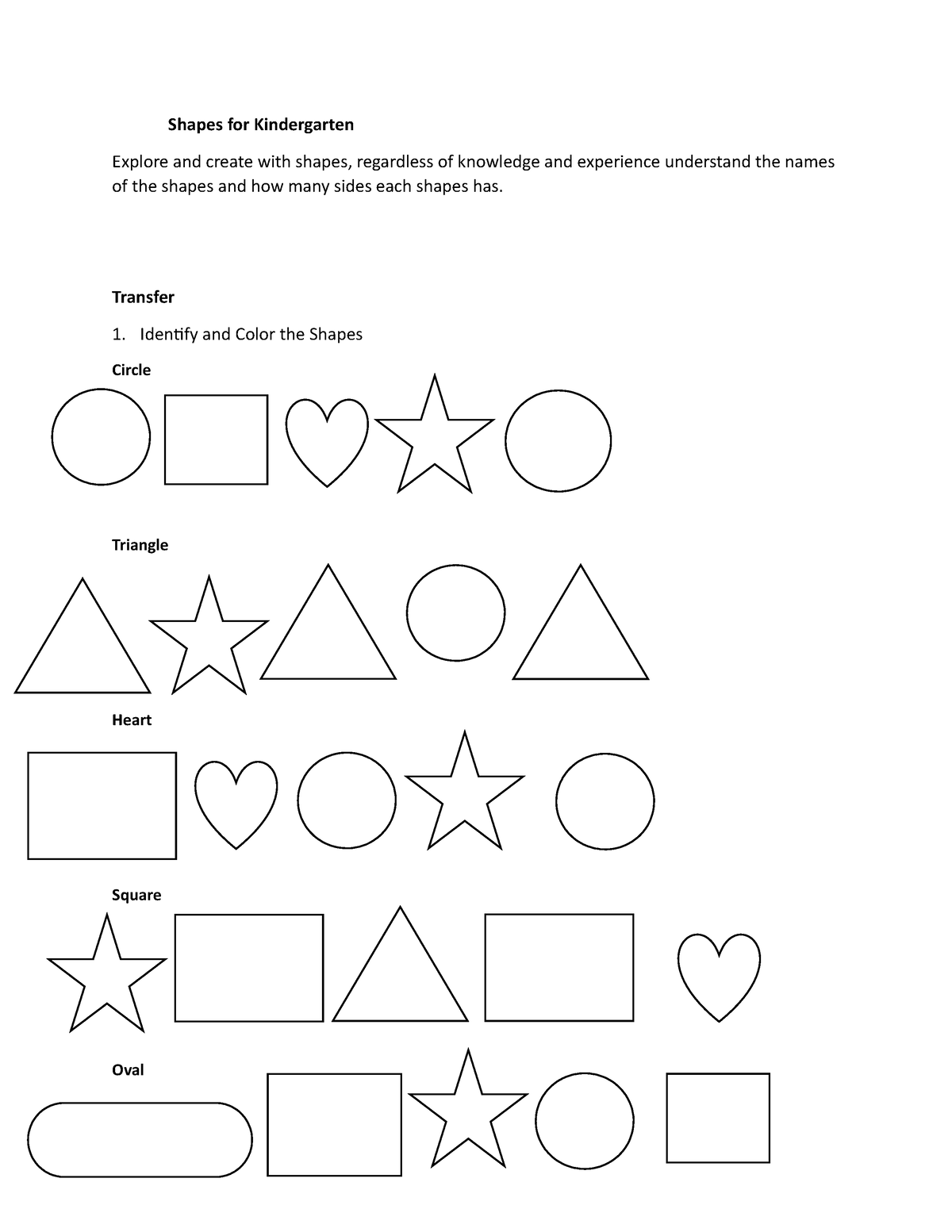 Shapes for Kindergarten - Explore and create with shapes, regardless of ...