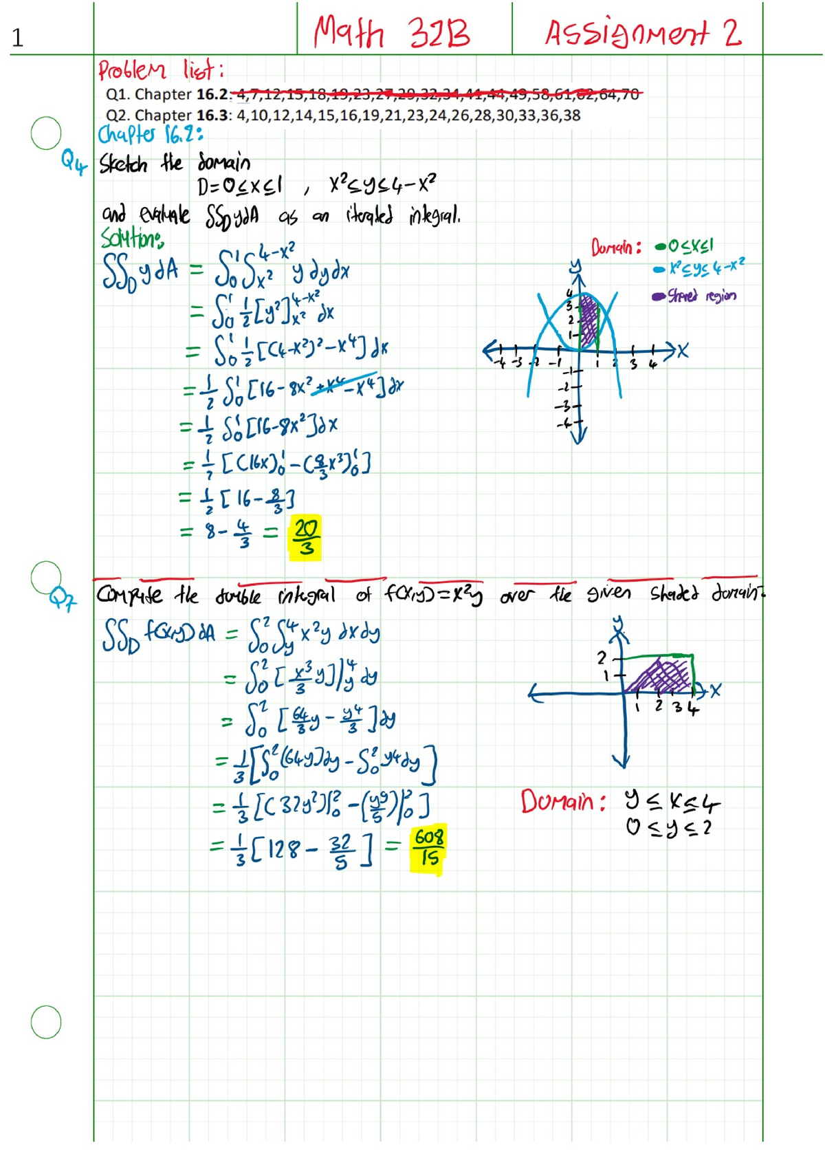 HW Assignments 02 - Math 32B: Multivariable Calculus II - Professor ...