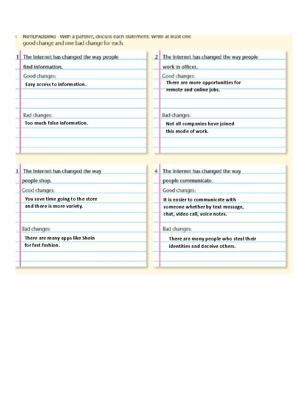 Doc1 - example in classes - There are many people who steal their ...