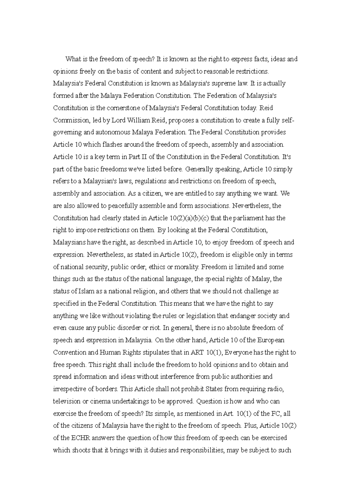 Finalised Acknowledgement Contract Law Ii Mmu Studocu