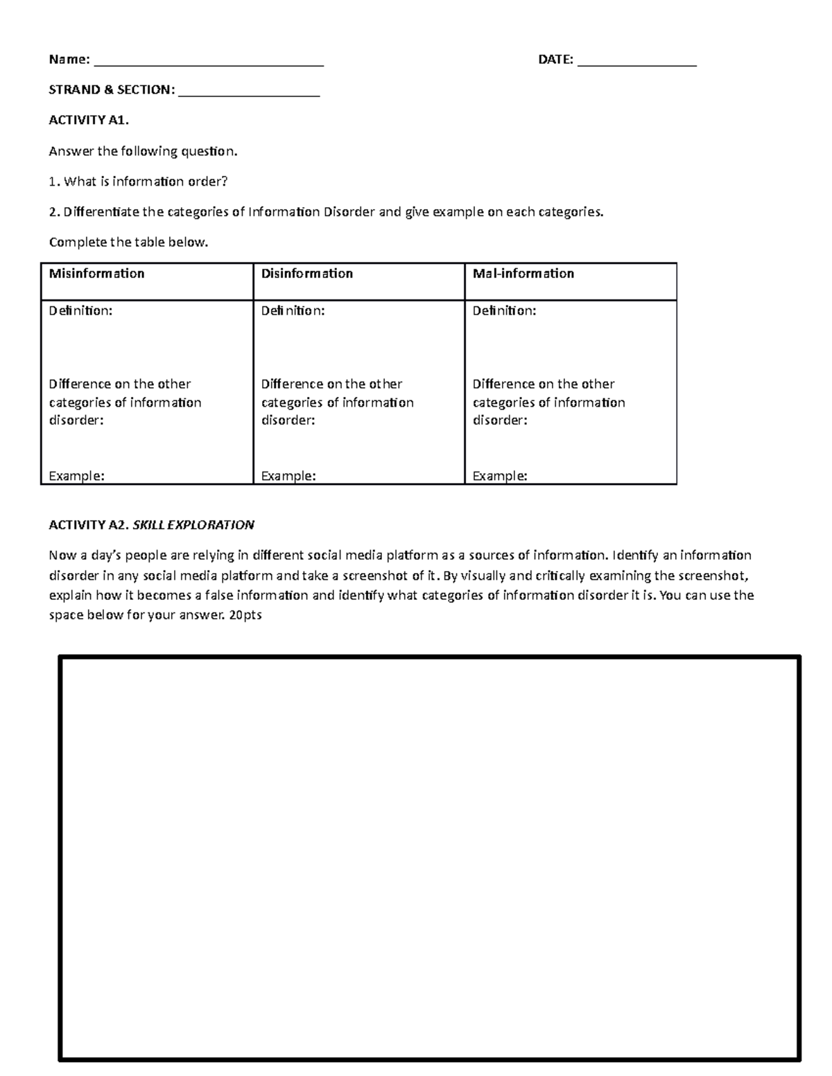 Activity 2 Information Disorder - Name ...