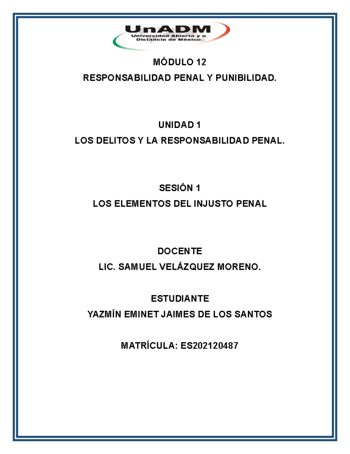 M12 U1 S1 YAJS - es la sesión :v - MÓDULO 12 RESPONSABILIDAD PENAL Y ...