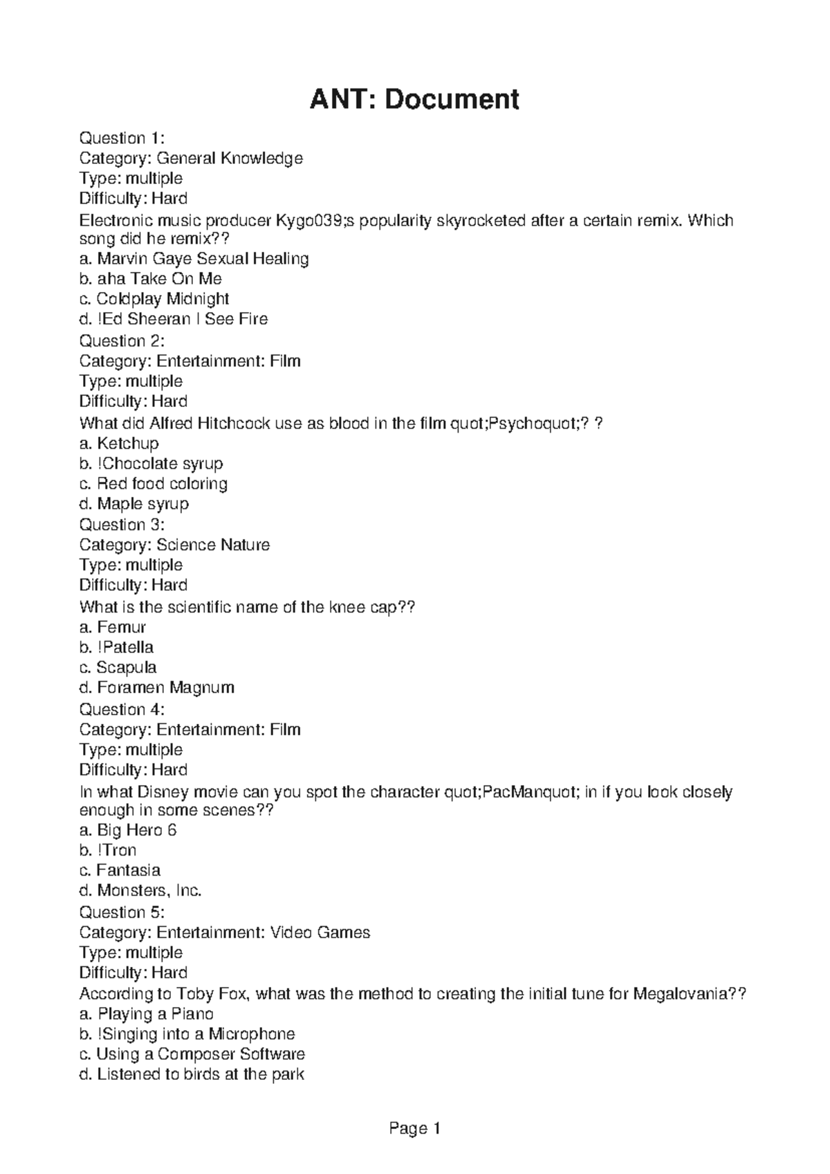 ANT302-Research-4 - good notes - ANT: Document Question 1: Category ...