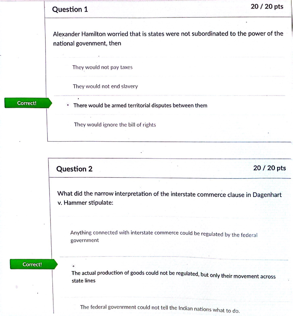 Quiz 3 - FGCU - POS 2041 - Studocu