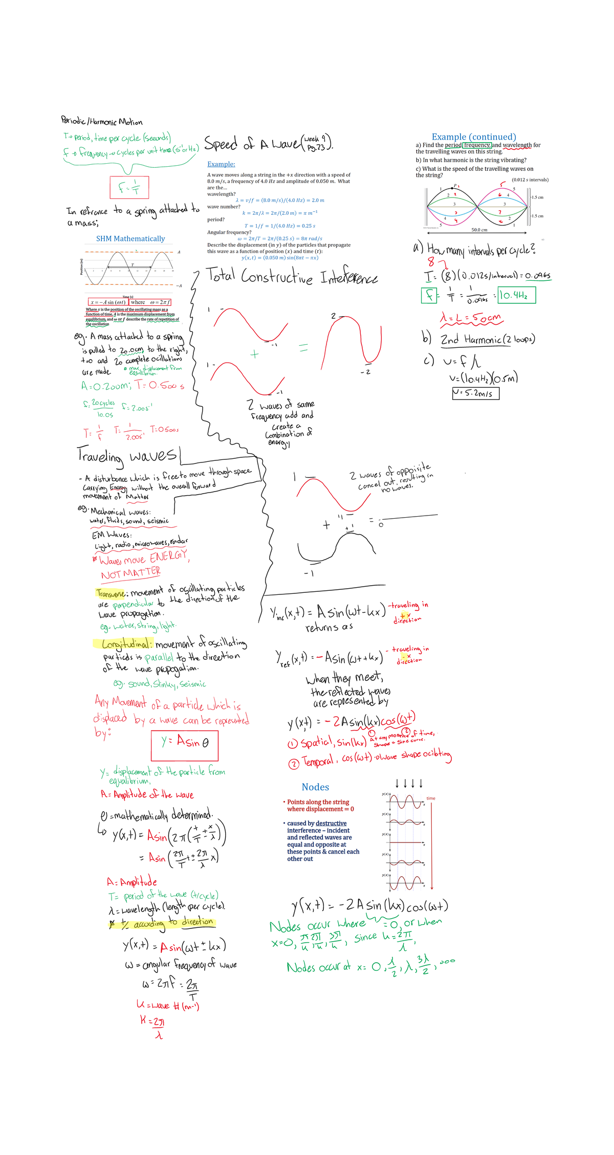 Phys 1300, Waves and Oscillations - Phys1300 - Studocu
