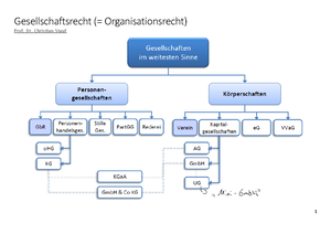 Hu GR219-234 - Mitschrift - Vorlesung Handels- Und Gesellschaftsrecht ...