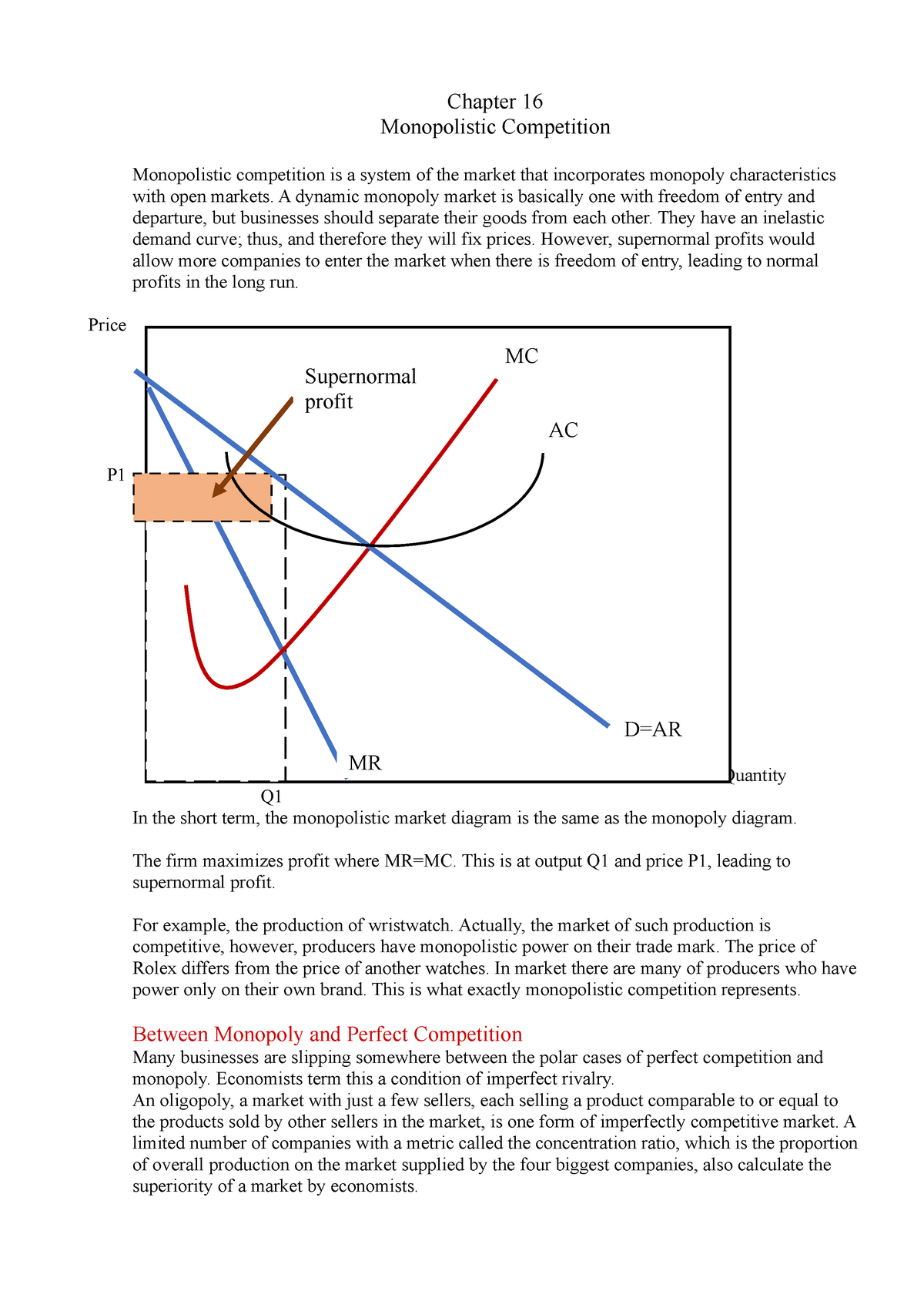 Sabina Turakulova.Sum.Econ - Chapter 16 Monopolistic Competition ...