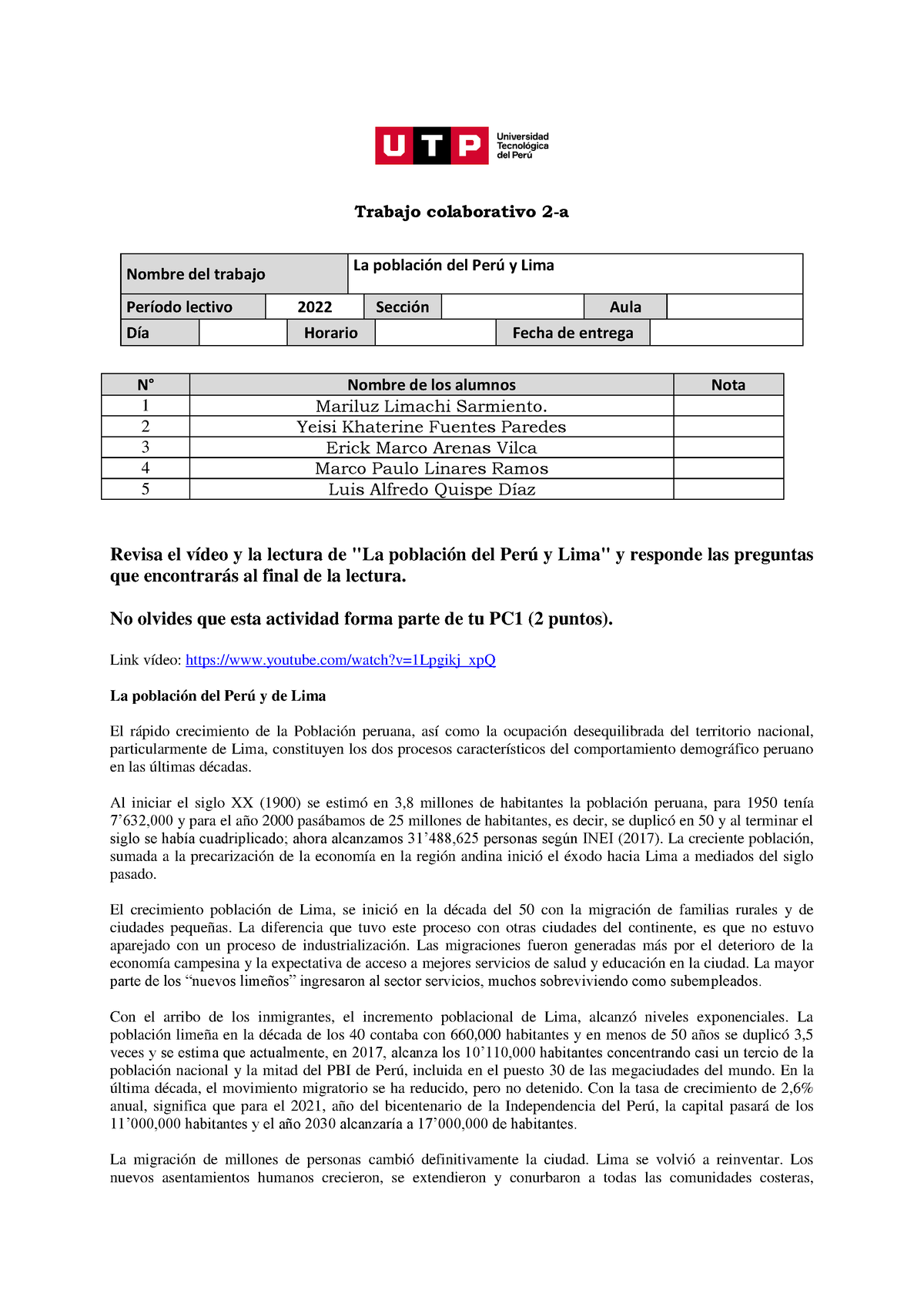 Trabajo Colaborativo 2-a - Trabajo Colaborativo 2-a Revisa El Vídeo Y ...