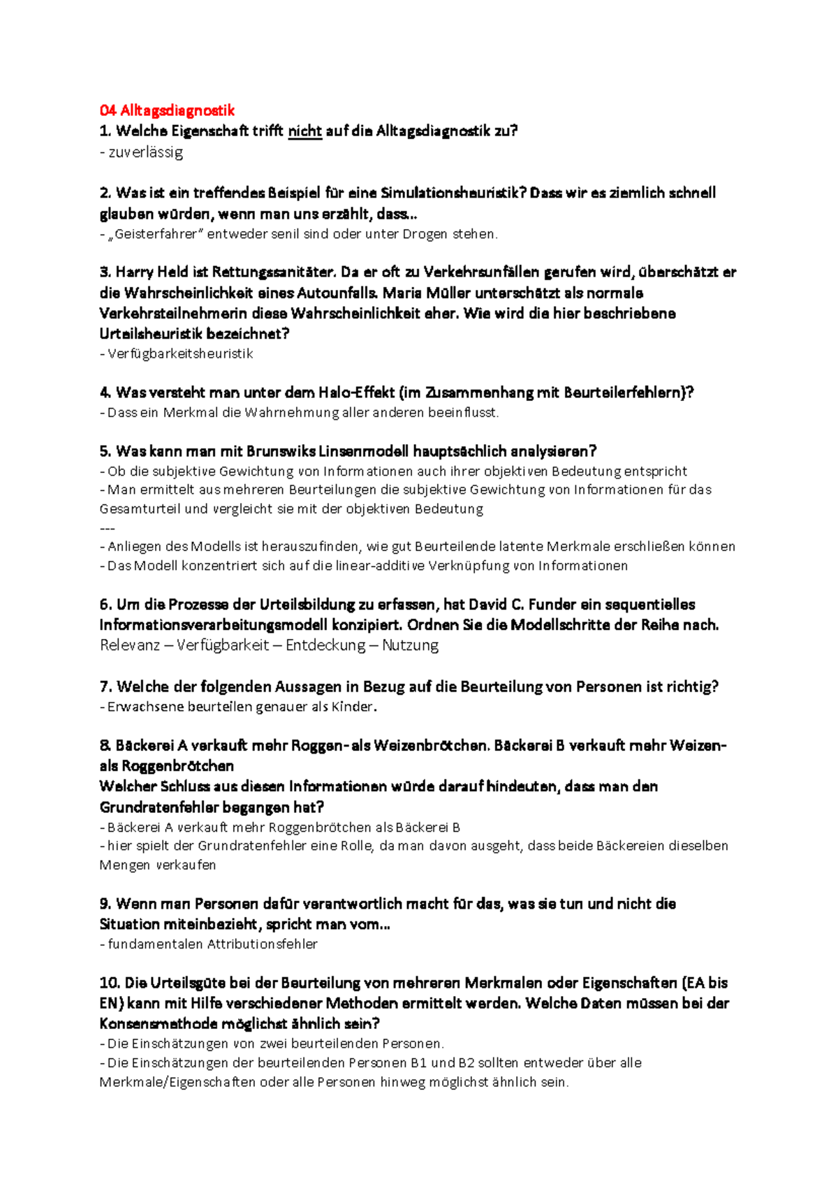 Quizfragen Für Erwachsene Schwer Quizfragen zur Klausur Themen 04-07 - 04 Alltagsdiagnostik Welche