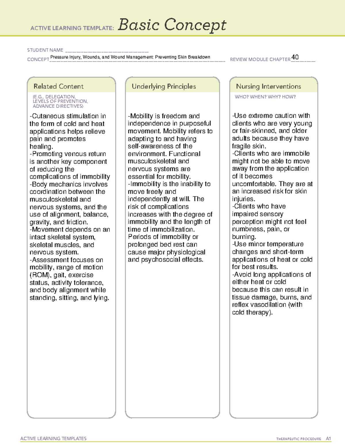 Basic Concept Active Learning Template