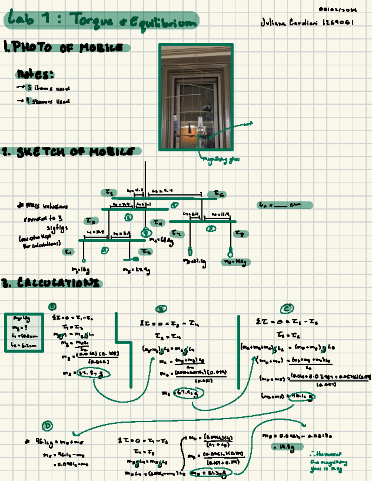 Lab 1 - Torque and Equilibrium - 05/02/ Lab L : Torque a Equilibrium ...