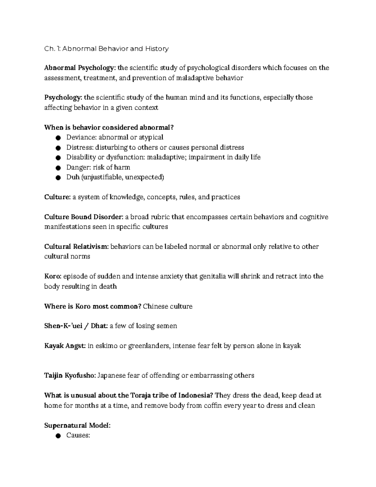 PSY 3321 - Ch. 1 KEY - Ch. 1 Study Guide - KEY; Dr. Michalski - Ch. 1 ...