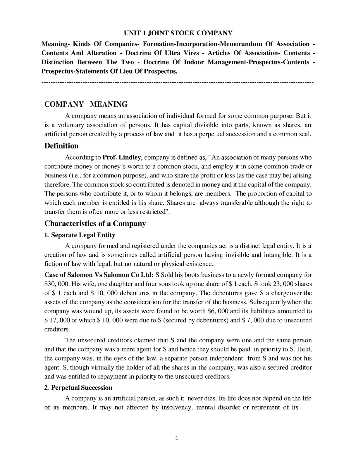 chapter-5-company-law-unit-1-joint-stock-company-meaning-kinds-of