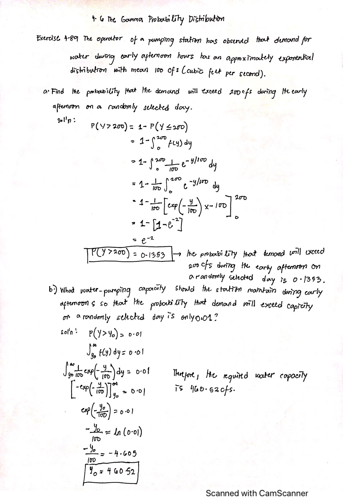 Exercise-4 - THE GAMMA PROBABILITY DISTRIBUTION - Applied Multivariate ...