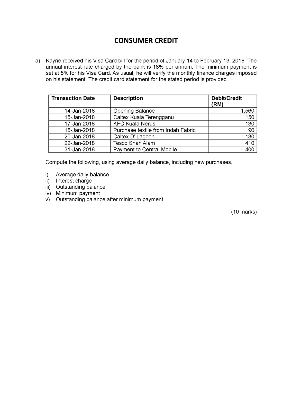 notice of assignment consumer credit act