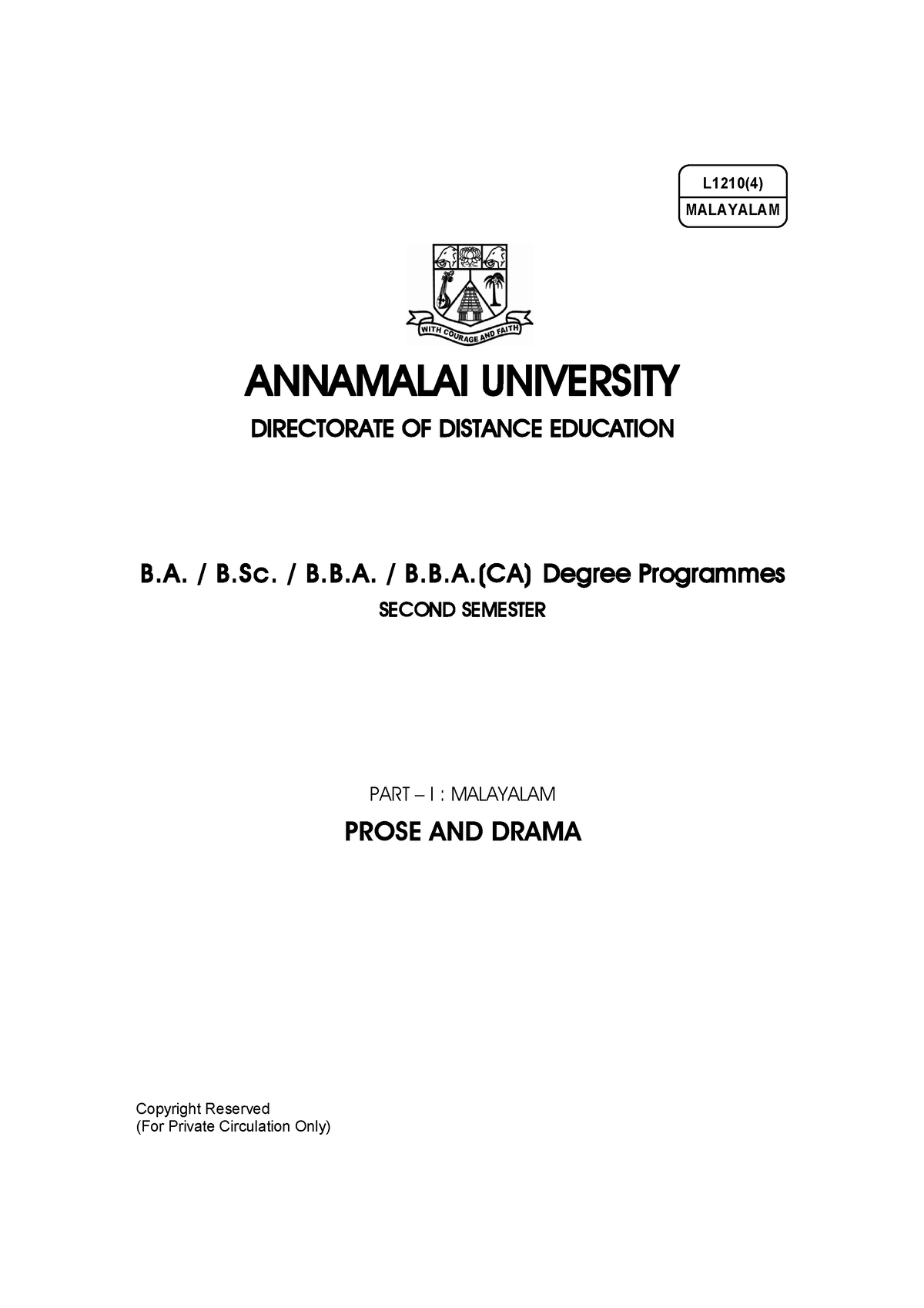 L011E12104 - Bba Notes - ANNAMALAI UNIVERSITY DIRECTORATE OF DISTANCE ...